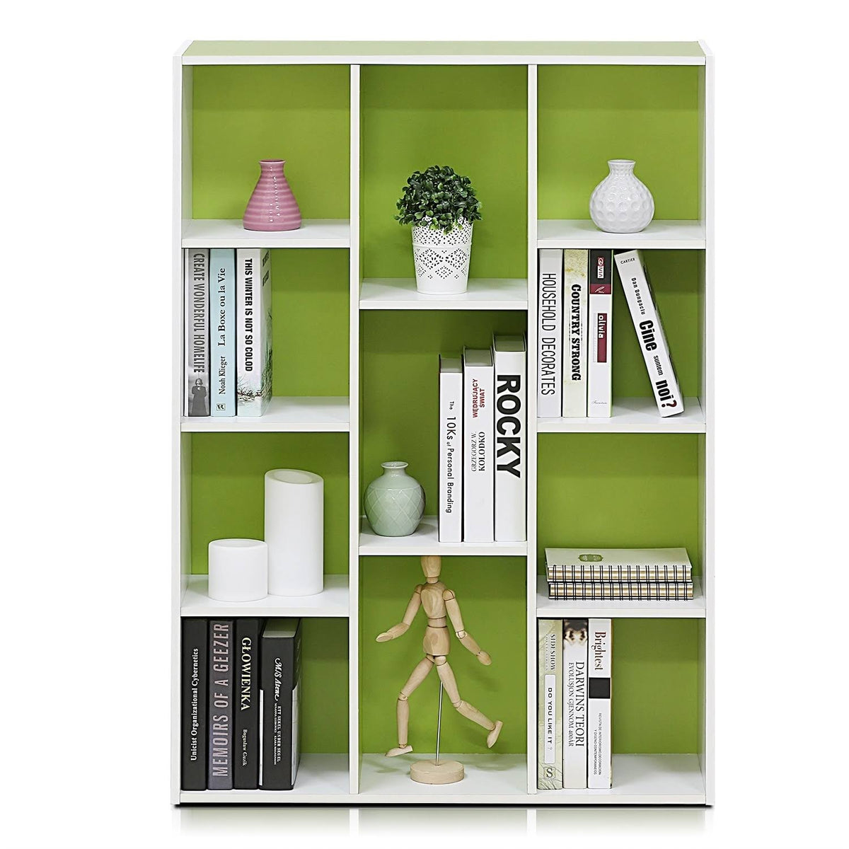 11-Cube Reversible Open Shelf Bookcase Q2140