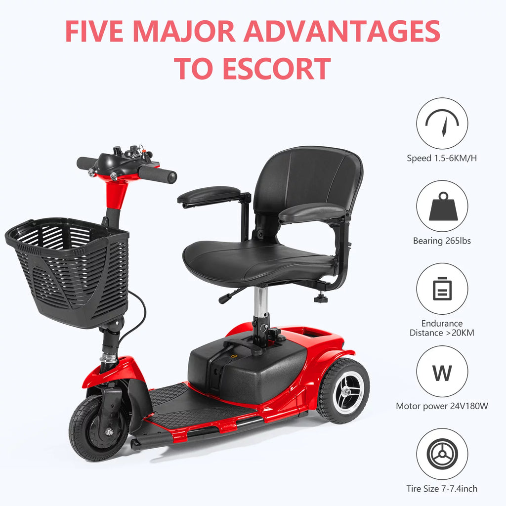 3 Wheel Blue Folding Mobility Scooter I4512