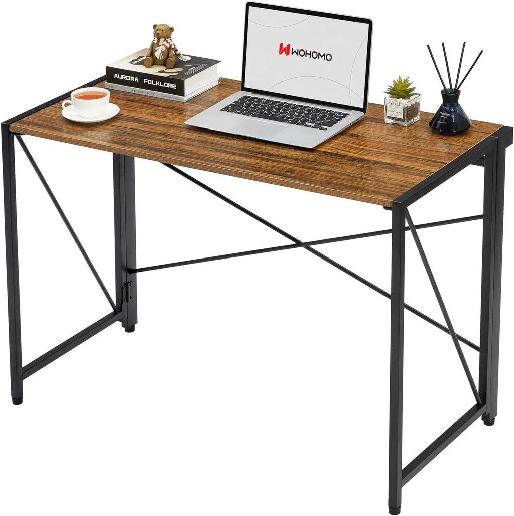 Folding Computer Desk 39” Walnut T330333