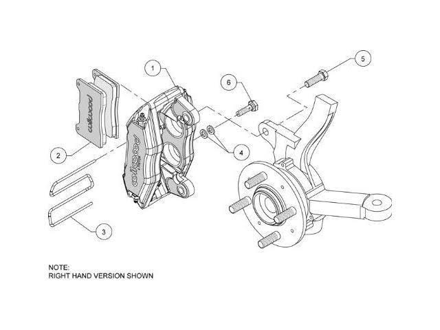 Red Front Caliper & Pad Kit L48064
