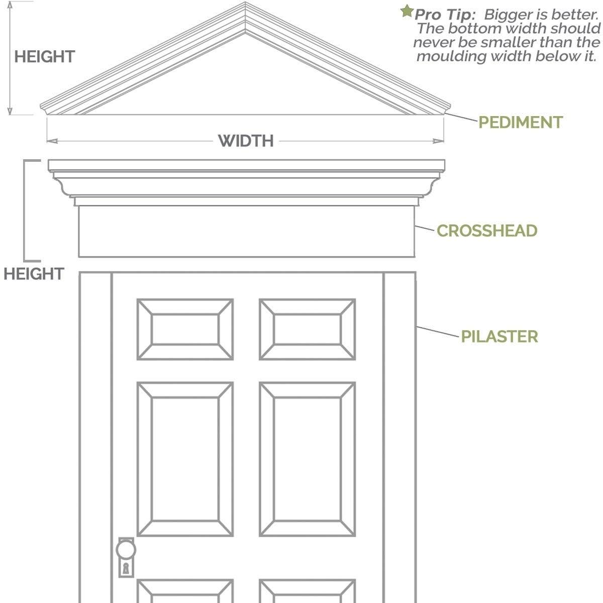 Flat Panel PVC Pilaster with Capital & Base (Pair) O87415