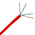 1000ft Red Solid Cat6 Plenum Bulk Cable O2275