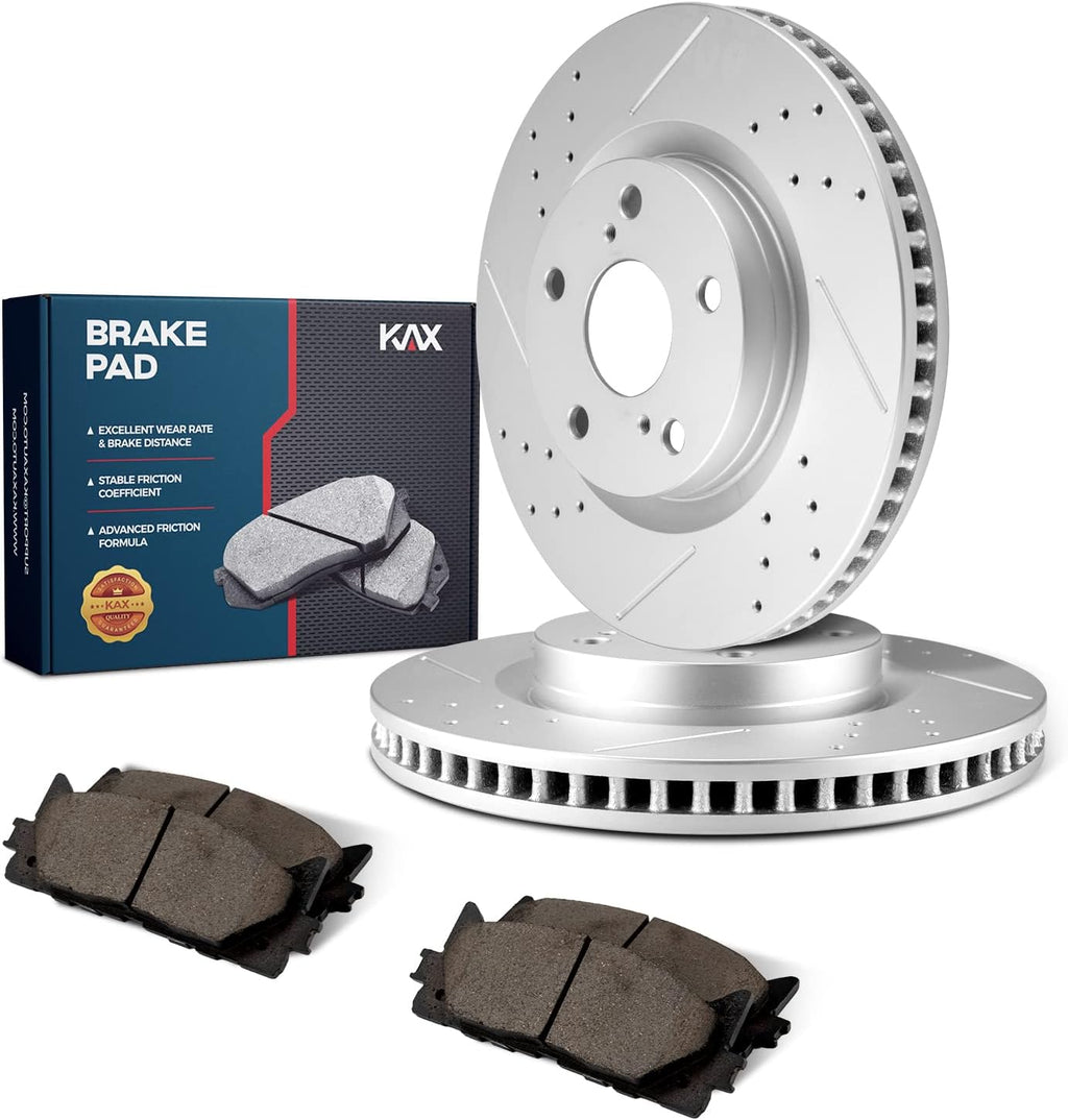 Front Brakes and Rotors with Ceramic Brake Pads C14701