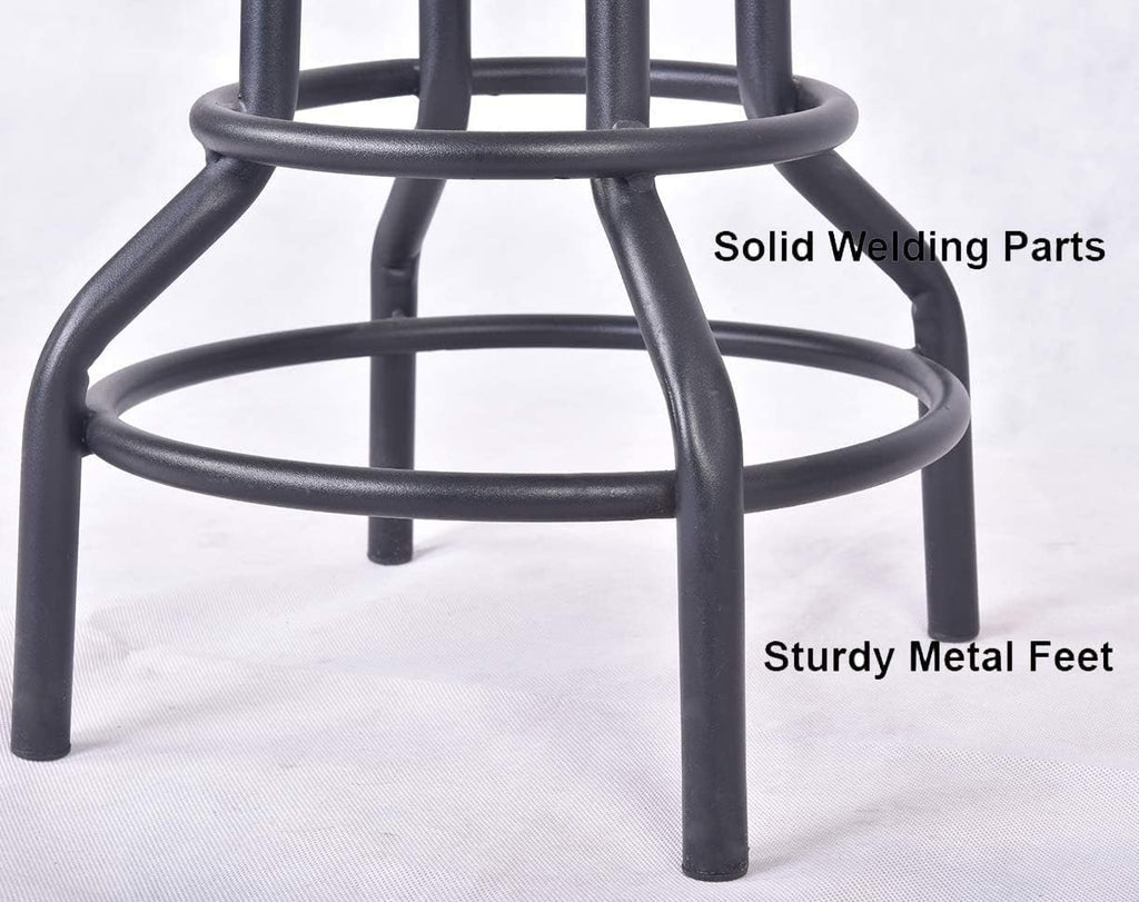 Adjustable Swivel Metal Bar Stool Set of 2 F617
