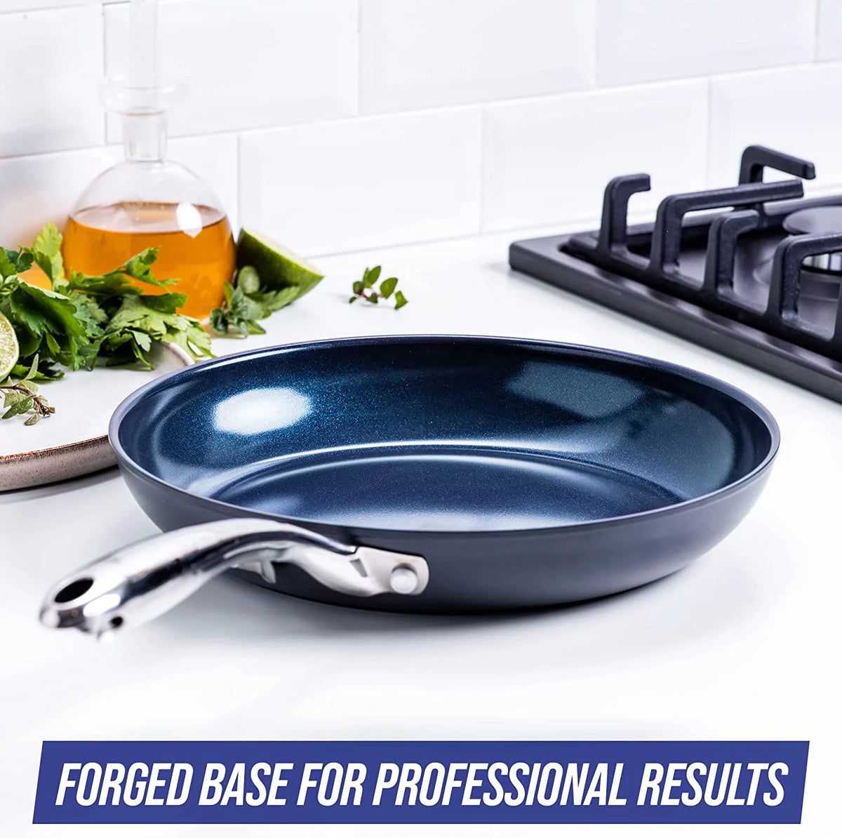 Blue Diamond Hard Anodized Ceramic Nonstick 10-Piece Cookware Set Y4716