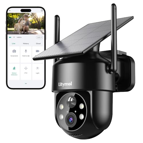 Wireless Outdoor Solar Security Cameras 2K 360° View S80835