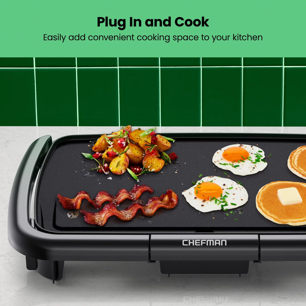 Electric Griddle Non-Stick 10"x16" Black F559695
