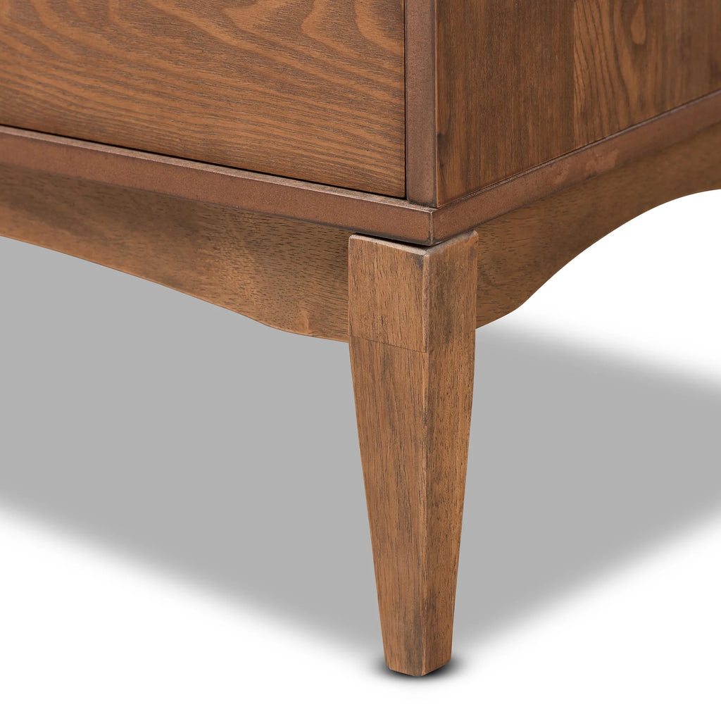 Ash Walnut Finished Wood 6-Drawer Dresser S620793