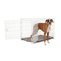 White 2-Door Dog Crate Z489