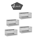 Silver Wire Mesh Magnetic Storage Basket 4 Pack J186