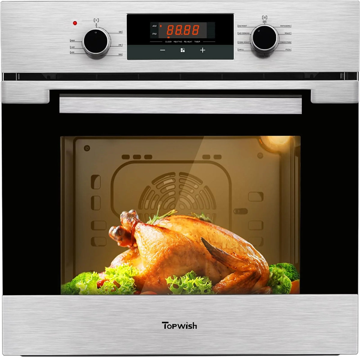 24 Single Built-in Electric Wall Oven, 2.3 Cu.ft. Stainless Steel B17320