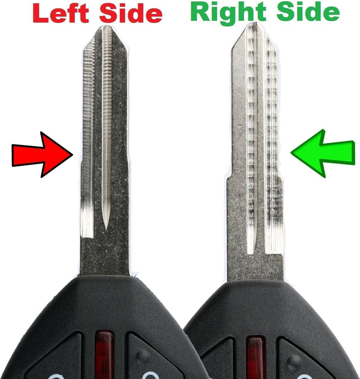 Keyless Entry Remote Uncut Notch Car Ignition Chip Key Fob F25833