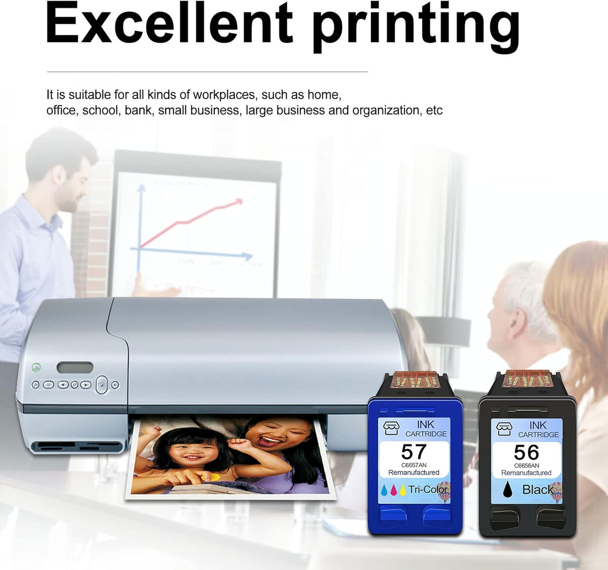 Remanufactured Ink Cartridge Replacement 5-Pack V413196