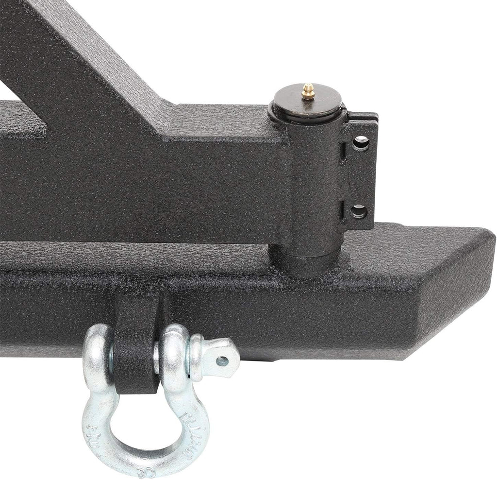 Rear Bumper with D-Ring Mounts, Hitch and Tire Carrier B8833