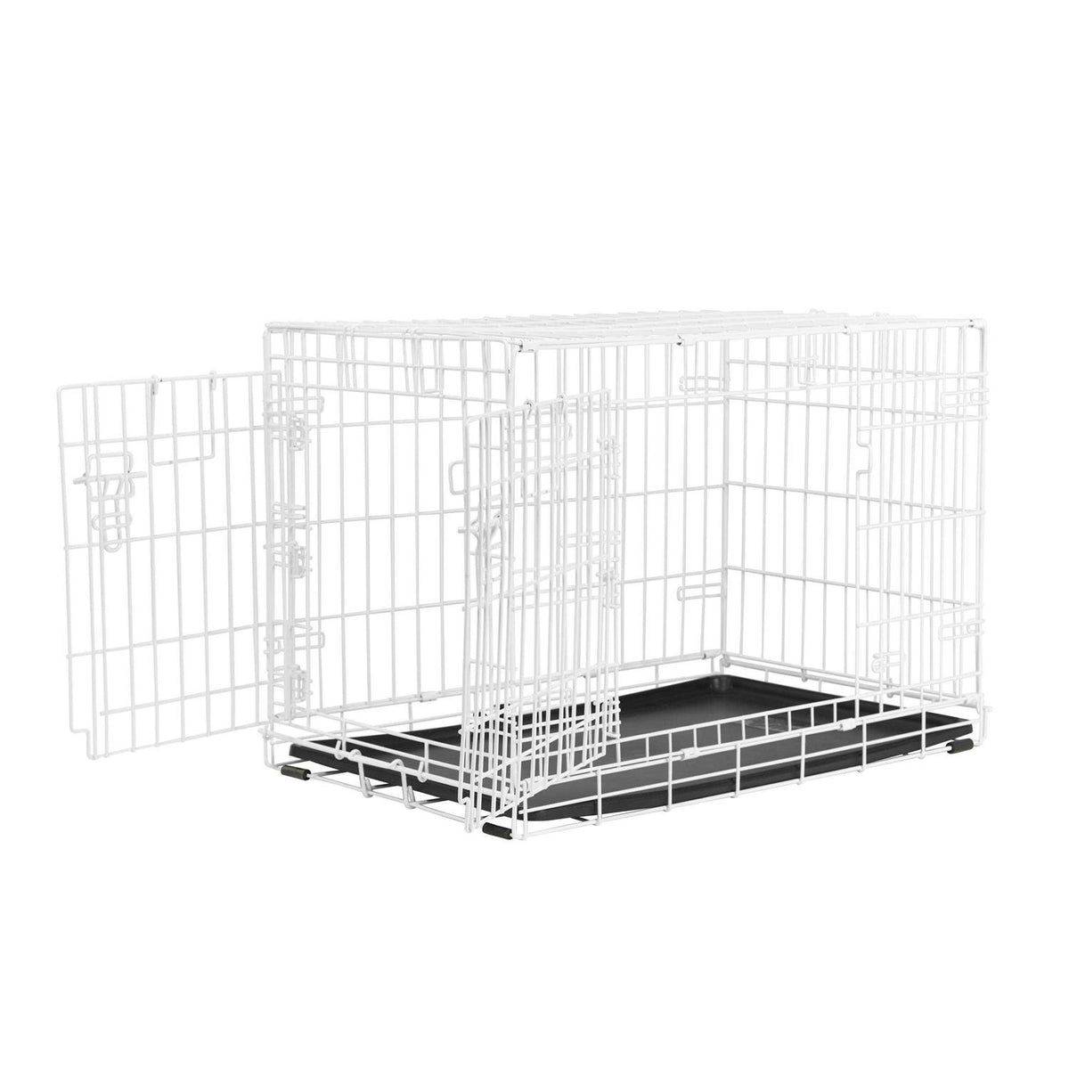 White 2-Door Dog Crate Z489