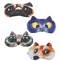 Cartoon Animal 4 Pack/8 Pack Adjustable Strap Blackout Eye Mask D2305