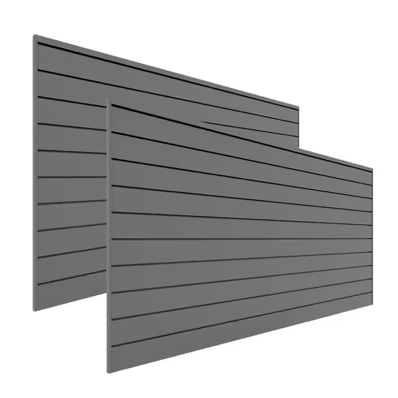 Slat Wall Panel Set Light Grey 2-Pack T864191
