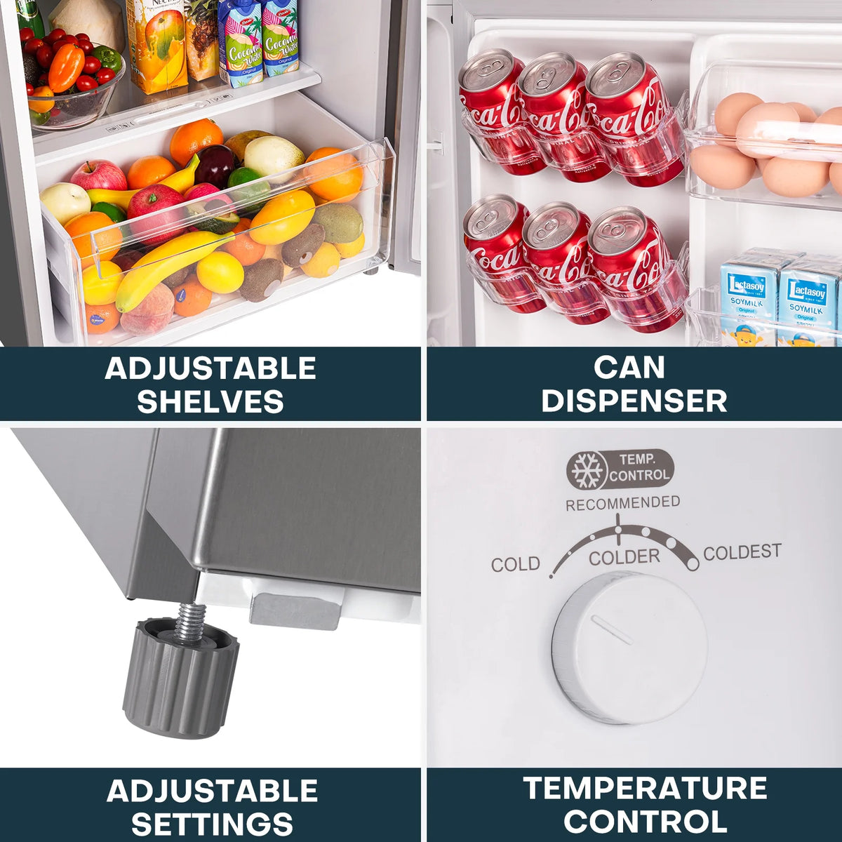 11.6 Cu.Ft. Double Door Fridge with Top Freezer O186