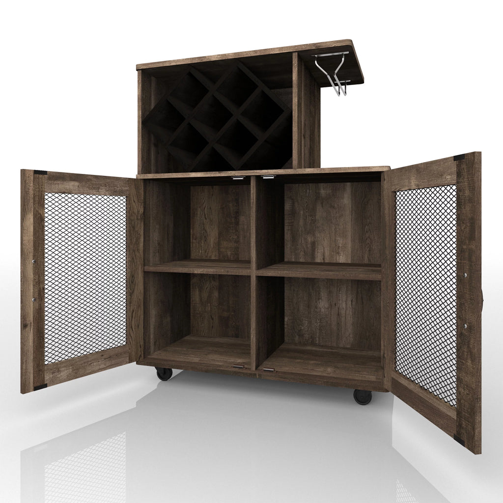 Mini Bar with Casters E87840