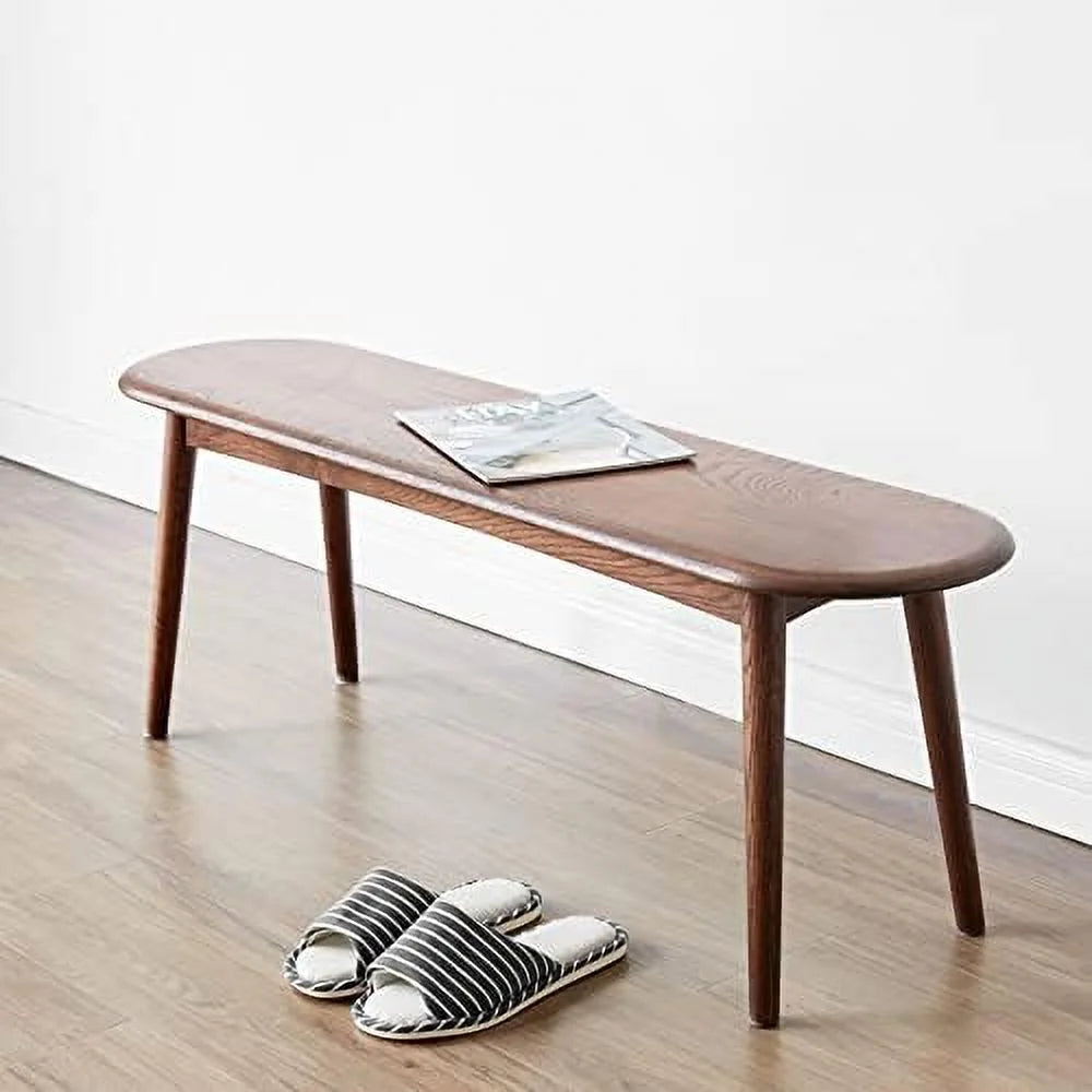Oak Wood Dining Bench Woven Design 2-3 Seater P9340