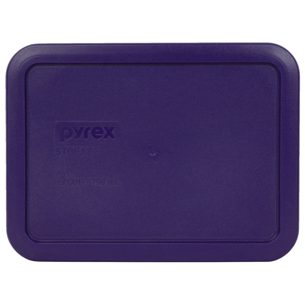 Glass Food Storage Dish with Purple Lid M1488