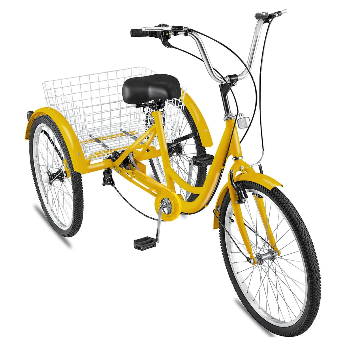 7 Speed 24in Adult Tricycle with Basket O283205