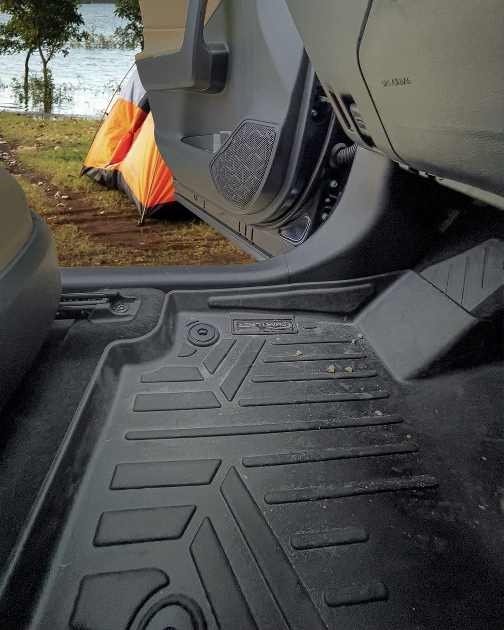 Custom Fit 2 Row Floor Mat Liner Set Black R528655