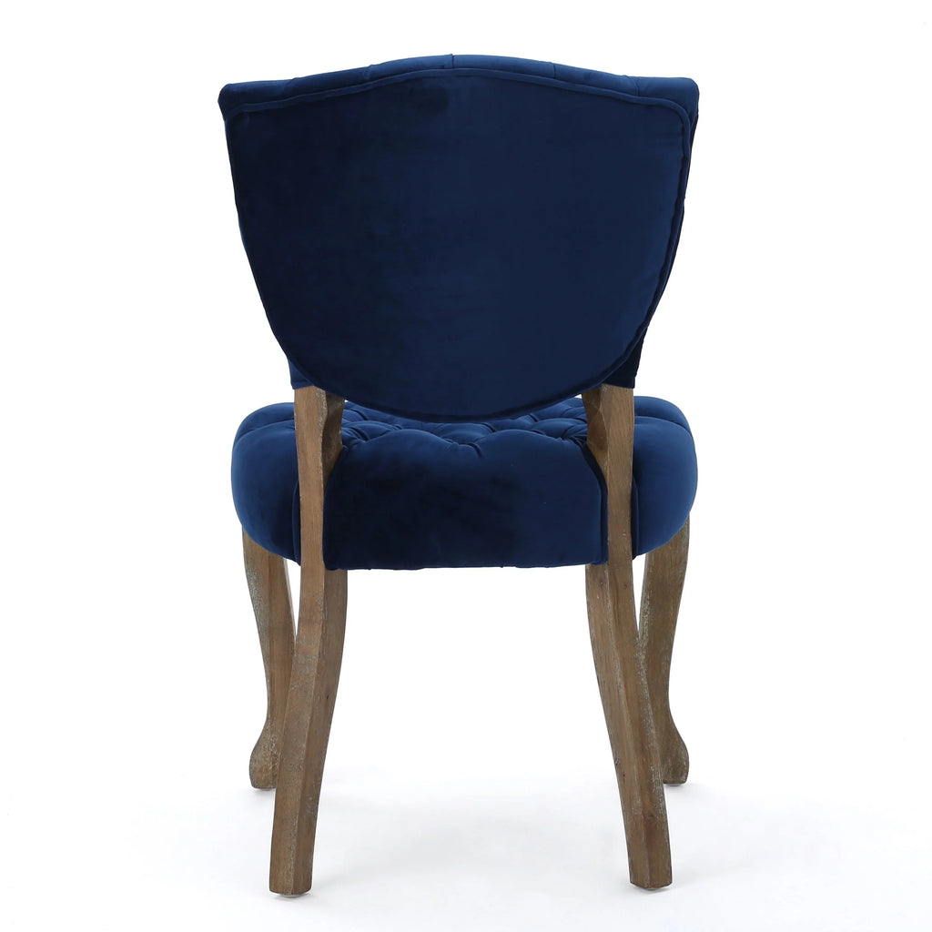 Grey Fabric Dining Chairs Set of 2 Z950435