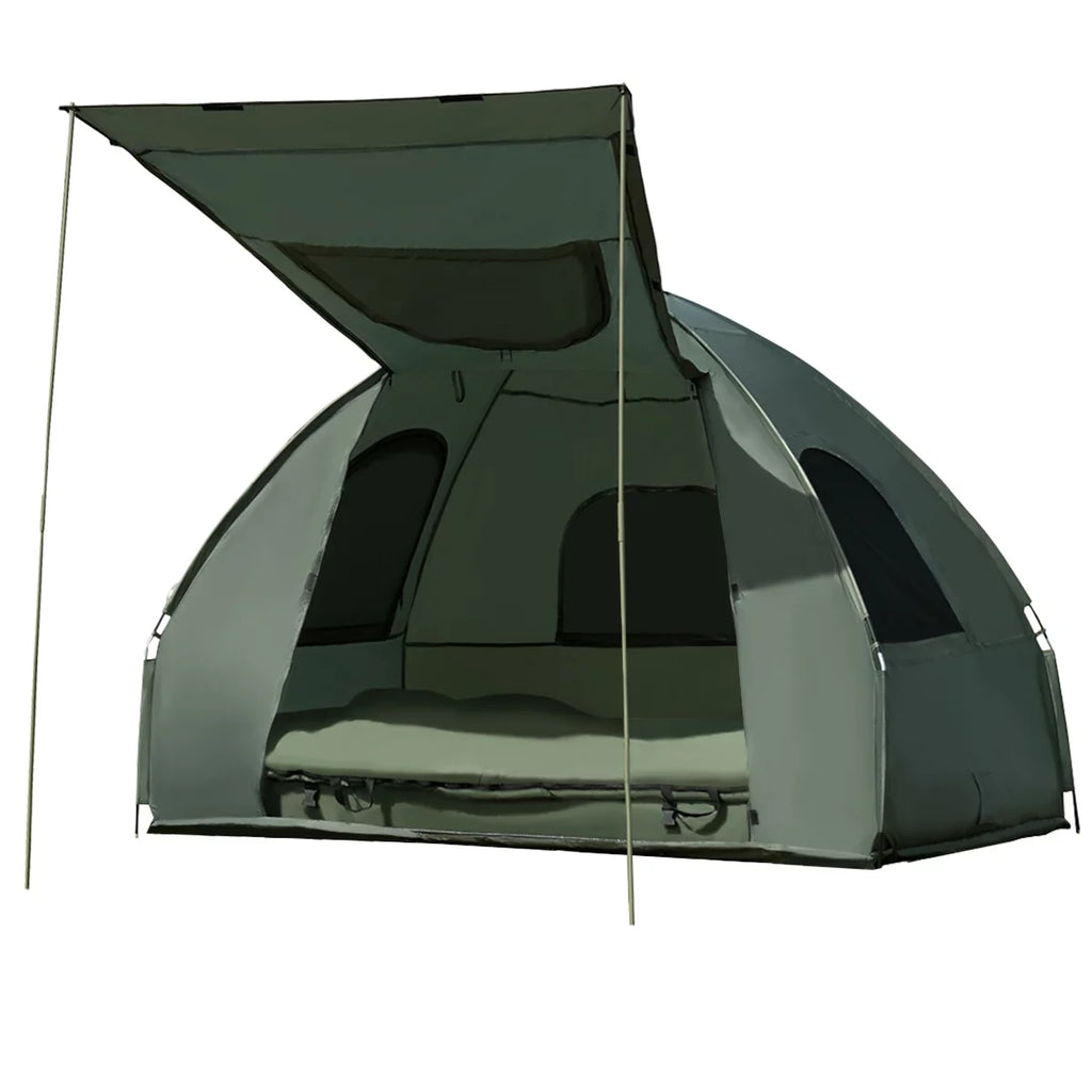 Folding Camping Tent Cot with Sleeping Bag & Air Mattress A178