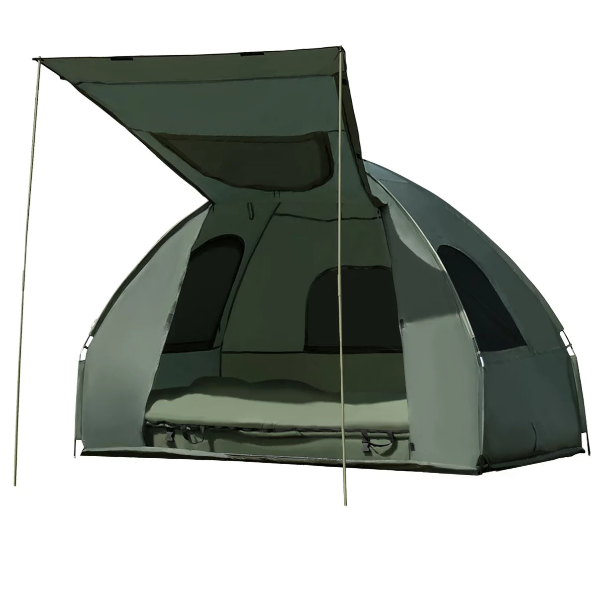 Folding Camping Tent Cot with Sleeping Bag & Air Mattress A178