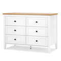 White 6 Drawer Wood Dresser Z11237
