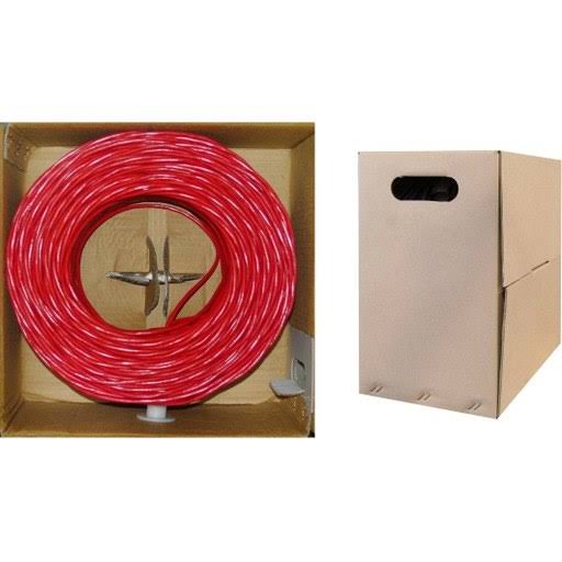 1000ft Red Solid Cat6 Plenum Bulk Cable O2275