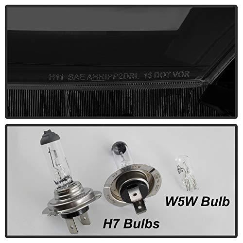 Black Smoked LED Sequential Headlamps L55166