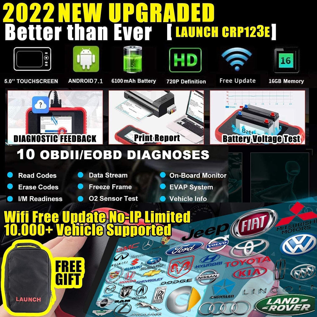 OBD2 Scanner Engine ABS SRS Transmission Diagnostic Scan Tool R62804