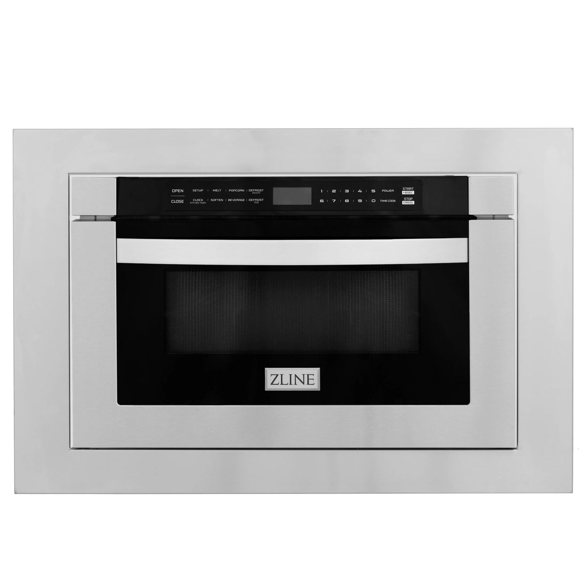 24 in. 1.2 Cu. Ft. Stainless Steel Microwave Drawer with 30 in. Trim Kit Q584383