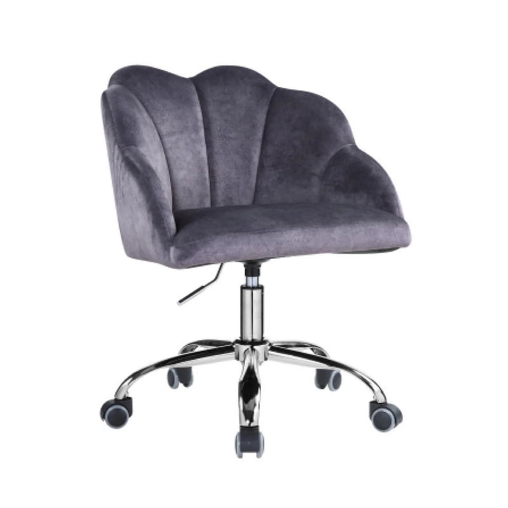 Gray Velvet Adjustable Lift Task Chair L37977