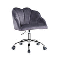 Gray Velvet Adjustable Lift Task Chair L37977