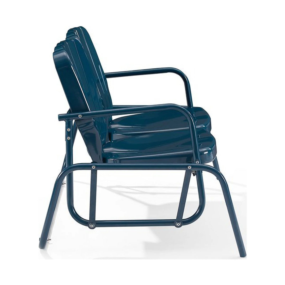 Metal Outdoor Loveseat Glider P11780