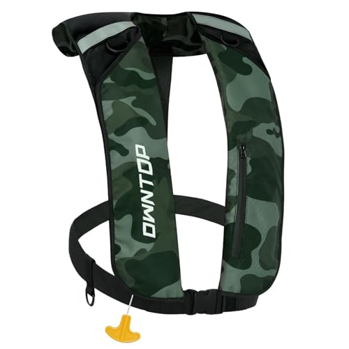 Manual Inflatable Swim Jacket with Zipper Pocket B814