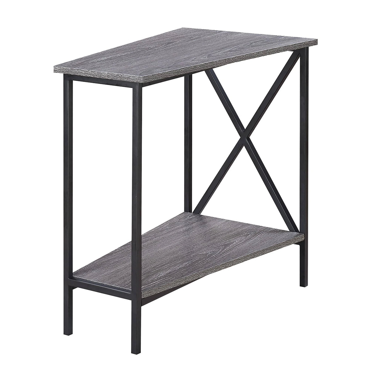 Weathered Grey Wedge End Table B97965