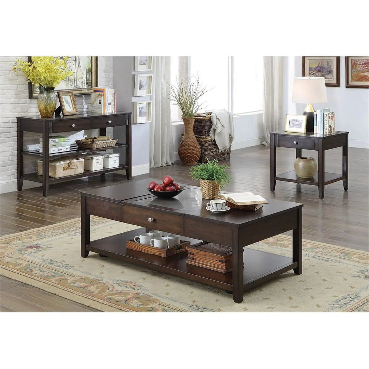 Espresso Lift-top Wood Coffee Table G50860