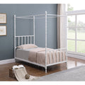 White Twin Canopy Bed B256753