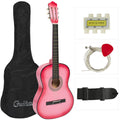 38in Pink Acoustic Guitar with Case F4585