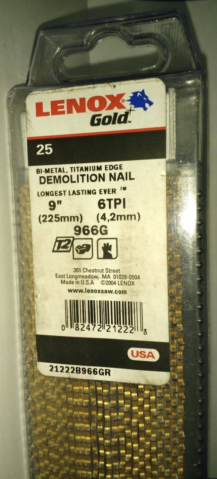 9x22 6 TPI Demolition Reciprocating Saw Blade 25 Pack K39662