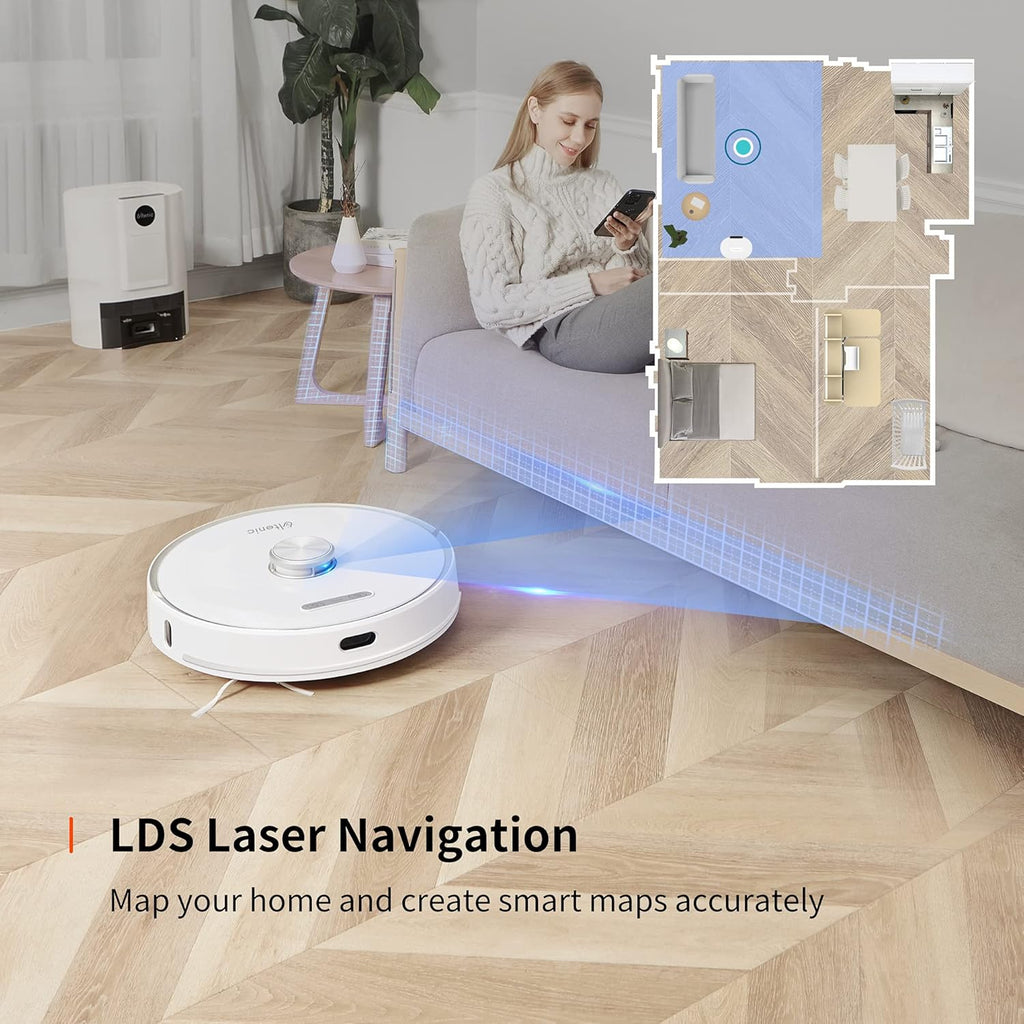 Robot Vacuum and Mop Combo Self Emptying 3000Pa Q299643
