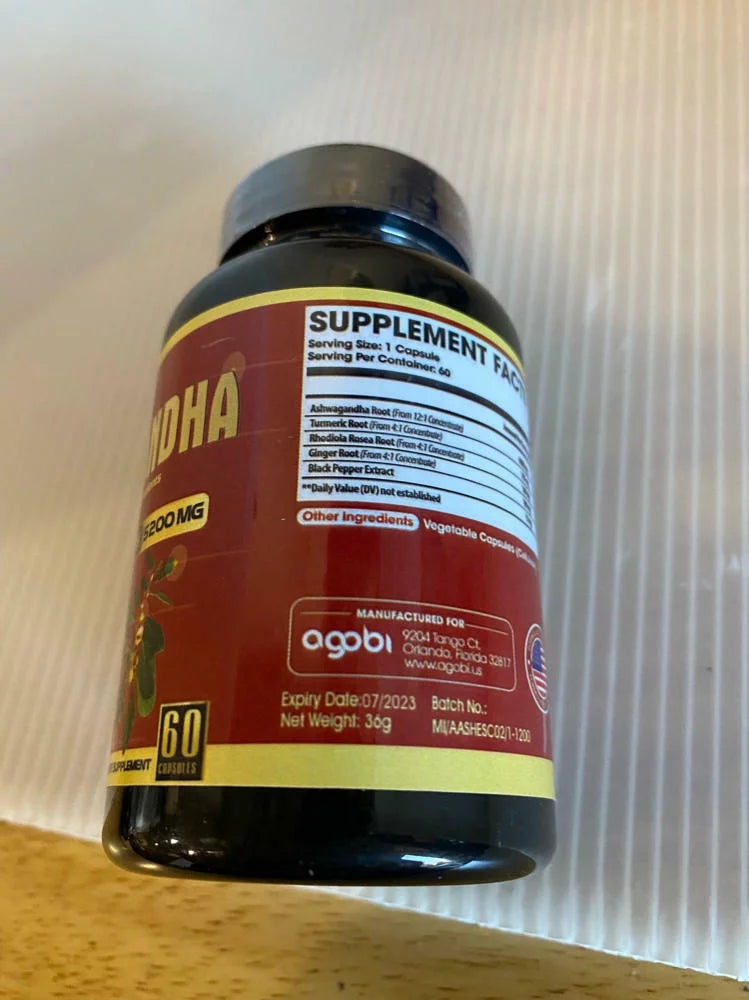 High Concentrated Ashwagandha Capsules 120 Count F92204