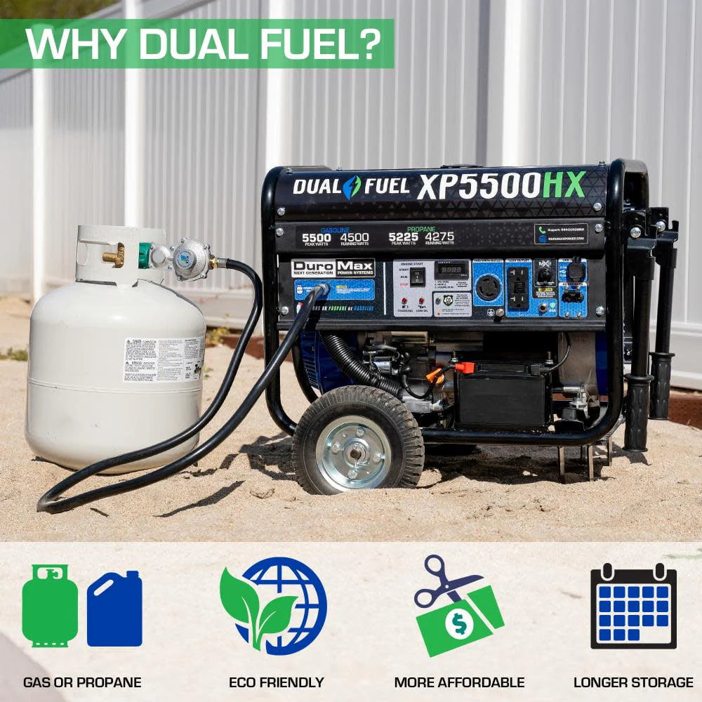 5,500 Watt Dual Fuel Portable Generator I381588