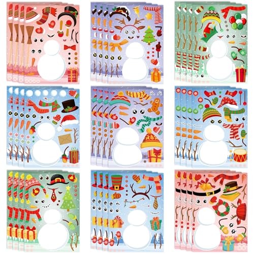 Make a Snowman Sticker Craft L57165