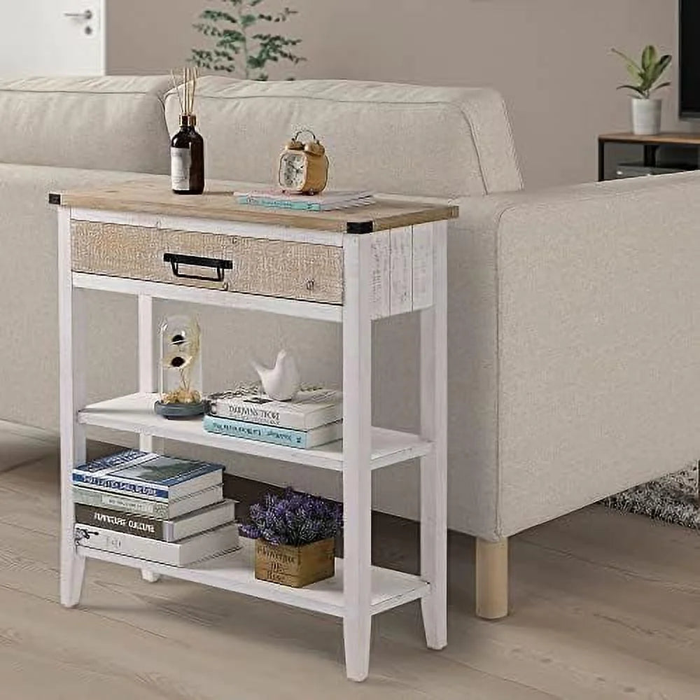 Farmhouse Console Table with 4 Drawer N7572