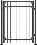 Black Steel Anti-Rust Fence Gate T929845